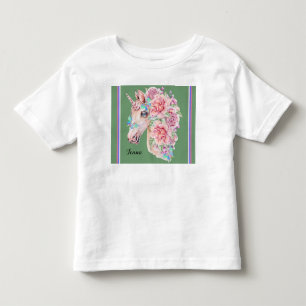 Camiseta Baby Tee Meninas com Cavalo Mágico