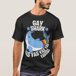 Camiseta Baby Traditional Gay Shark LGBTQ Rights Pride Week