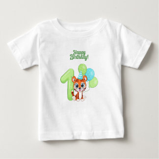 Camiseta Baby Tshirt - First Birthday Baby