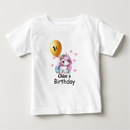 Camiseta Baby Unicorn Birthday Shirt,