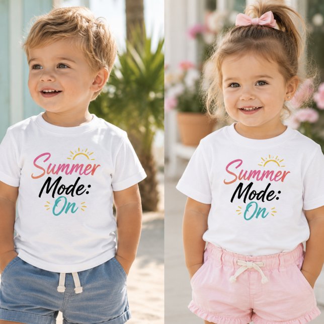 Camiseta Baby Verão Ativado (Criador carregado)