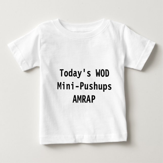 Camiseta Baby WOD: MiniPushups (Frente)