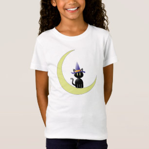 Camiseta Babydoll Ajustada para Meninas Bella/Gato