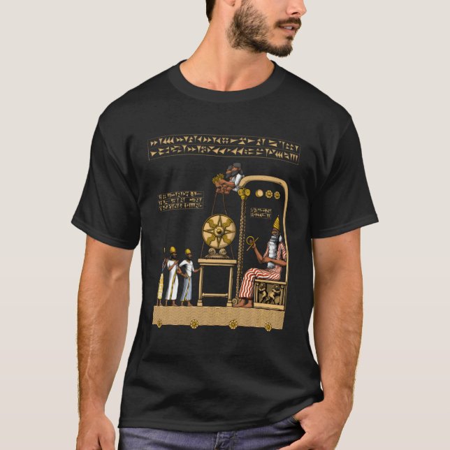Camiseta Babylonian antigo Deuses Sumeriano da Alienígena A (Frente)