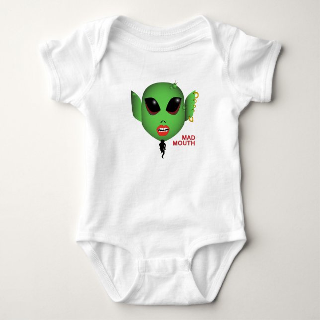 CAMISETA BABYMADMOUTHALIEN (Frente)