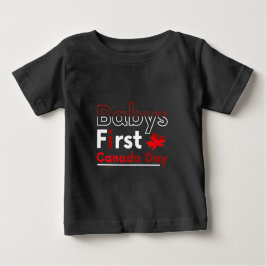 Camiseta Babys first Canada day