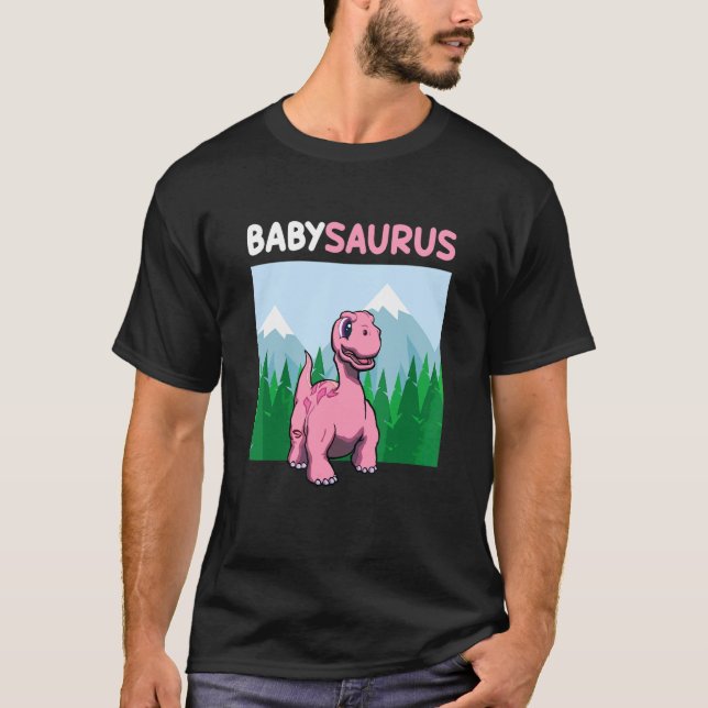 Camiseta Babysaurus Dinosaur Cute Kiddo Apatosaurus 3 (Frente)