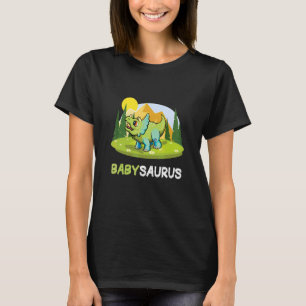 Camiseta Babysaurus Dinosaur Cute Kiddo Triceratops 1