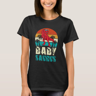 Camiseta Babysaurus T Rex Dinossaur Bebê Saurus Matando Fam