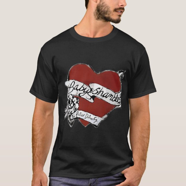 Camiseta Babyshambles, Pete Doherty, desenho de tatuagem de (Frente)