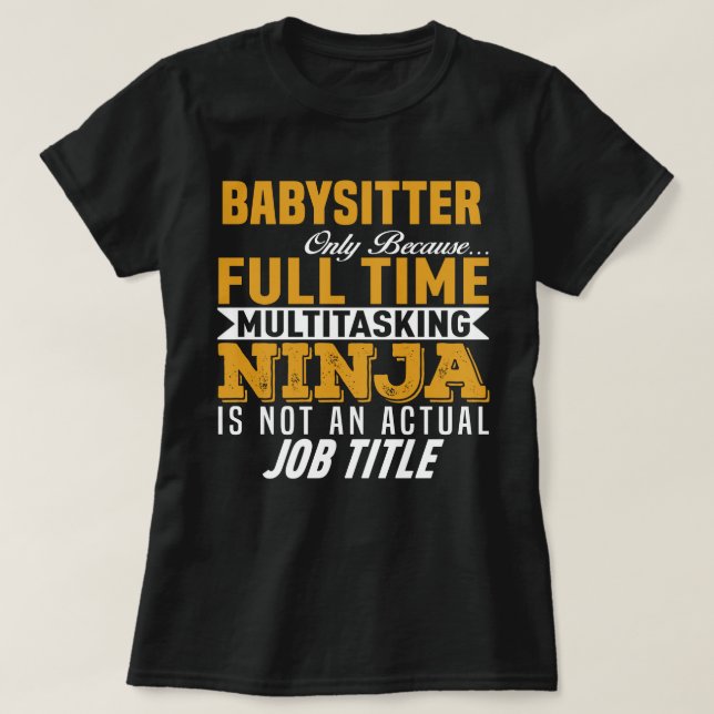 Camiseta Babysitter (Frente do Design)