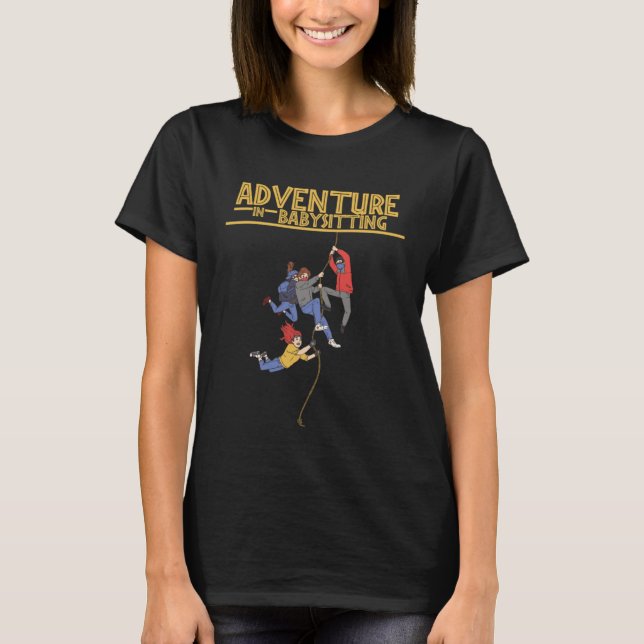 Camiseta Babysitting adventures  vintage (Frente)