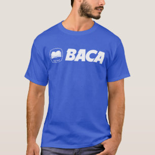 Camiseta BACA - Logotipo do banco de Marca paroidal da Indo