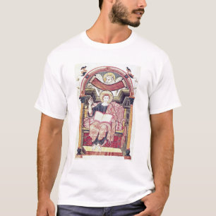 Camiseta Bacalhau 22. f.85v St Luke o evangelista, de