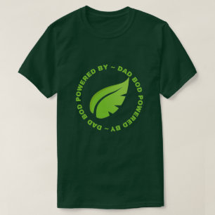 Camiseta Bacalhau pai Alimentado Por Plantas