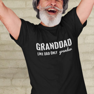 Camiseta Bacana Vovô Como Pai Só Grander