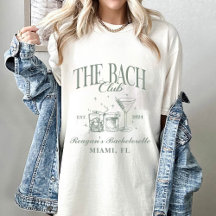 Bach Club Personalizado Bachelorette Retro Cocktai