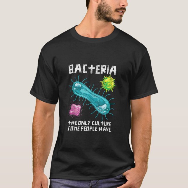 Camiseta Bacharelato em Laboratório de Microbiologia de Cul (Frente)