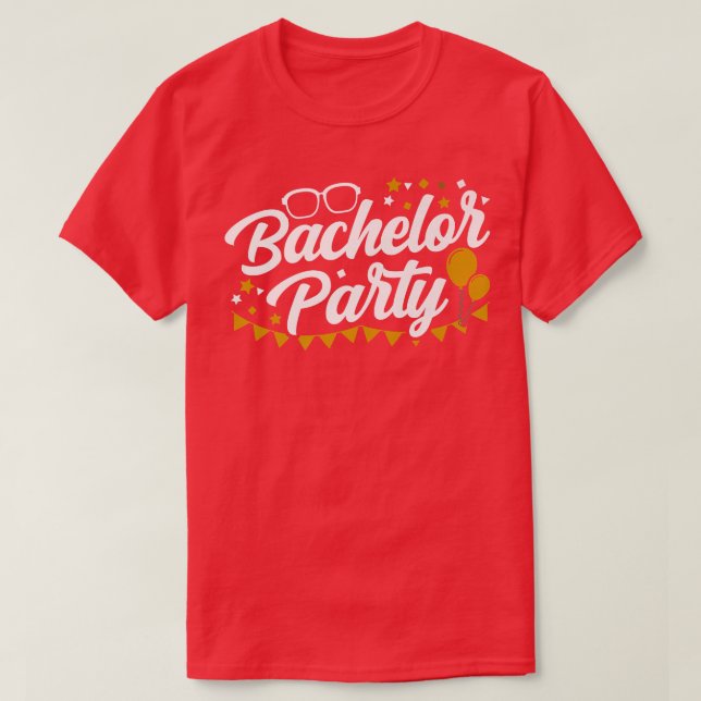 Camiseta Bachelor Party Team Bride Groom  (Frente do Design)