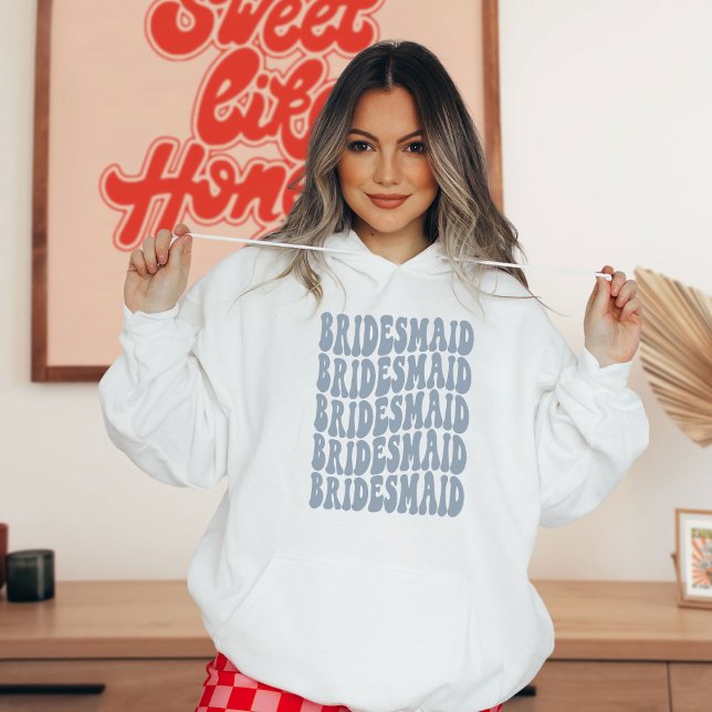 Camiseta Bachelorette Azul Dusty Personalizado Boho (Criador carregado)