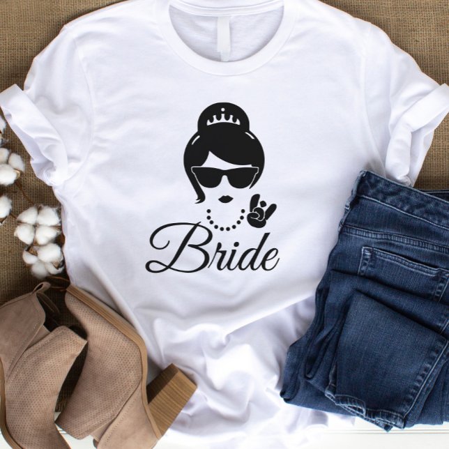 Camiseta Bachelorette Bride (elgant leady future birde t-shirt)