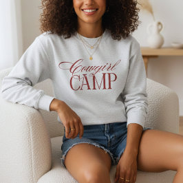 Camiseta Bachelorette de Camp Red Cowgirl Personalizada