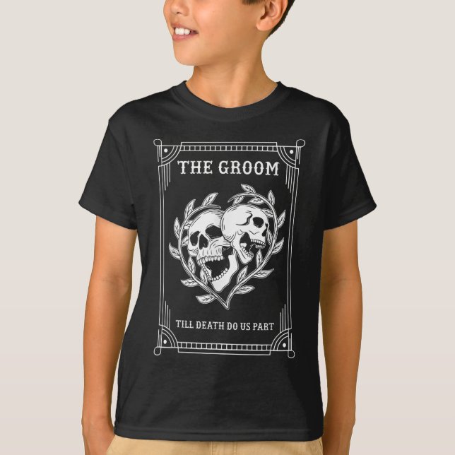 Camiseta Bachelorette de Casamento da Noiva do Halloween (Frente)