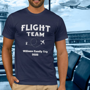 Camiseta Bachelorette de Férias da Família da Equipe de Voo