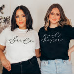 Camiseta Bachelorette de Script Cute MOH/Partido Bridal<br><div class="desc">Estamos sempre a adicionar novas designs diariamente!</div>