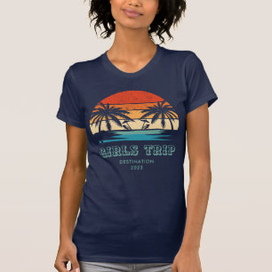 Camiseta Bachelorette de Viagem das Meninas com Pôr do Sol