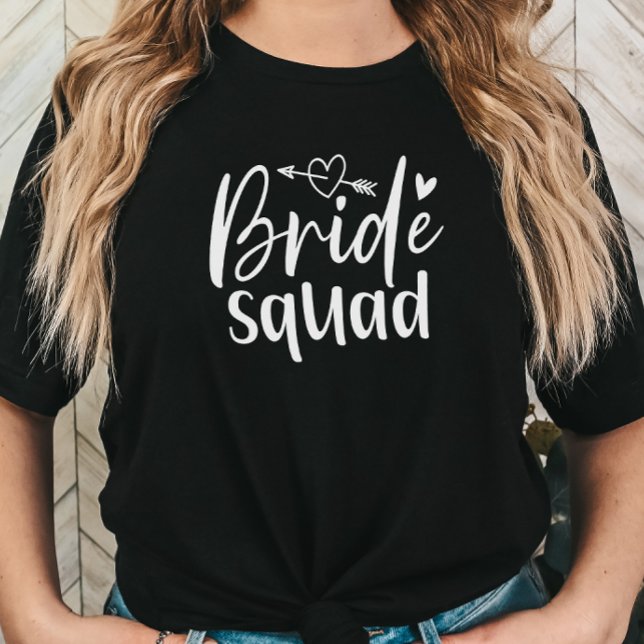Camiseta Bachelorette do Esquadrão da Noiva (Bride Squad Bridesmaid Tshirt)
