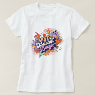 Camiseta Bachelorette Groovy 70s Última Bachin' Boogie ID92