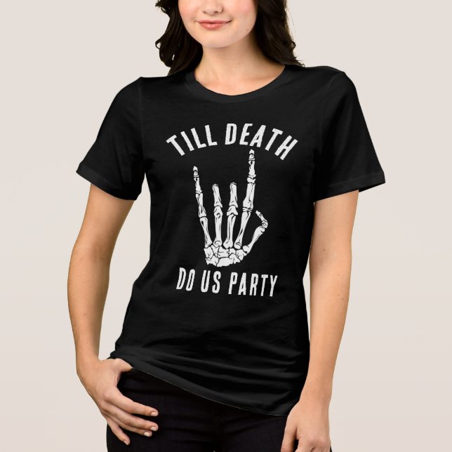 Camiseta Bachelorette Matching Death Nos Party Custom (Frente)