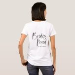 Camiseta Bachelorette moderno da dama de honra do tribo da<br><div class="desc">Team o tribo da noiva,  roupa moderna do bachelorette da dama de honra. A tipografia manchado de tinta moderna da aguarela assegura-se de que você seja golpe na tendência nesta coleção da coordenação.</div>
