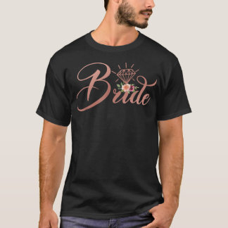 Camiseta Bachelorette Noiva Chá de casamento de noiva Flor