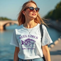 Bachelorette Pescador Estilo Reel Girls-Purple