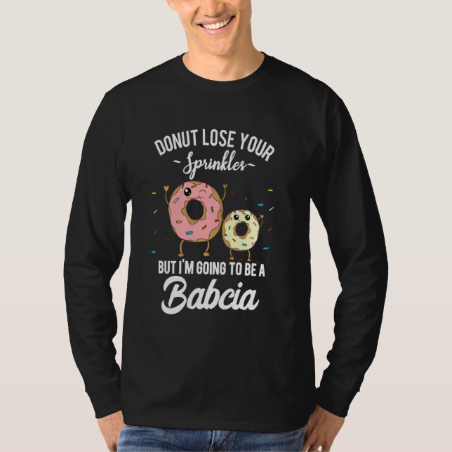 Camiseta Bacia Avó Polonesa Anônimo de Gravidez Bebê (Frente)