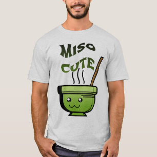Camiseta Bacia bonito do macarronete de Kawaii do Miso
