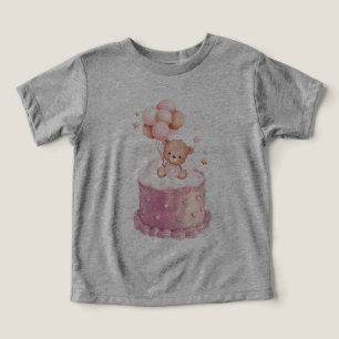 Camiseta Bacia do Urso de Aniversário: Celebração do Balão
