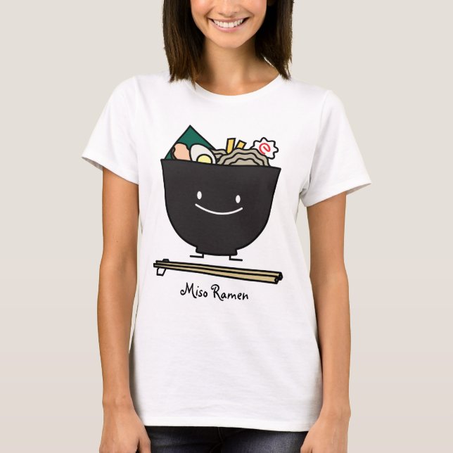 Camiseta Bacia feliz dos Ramen (Frente)