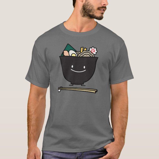 Camiseta Bacia feliz dos Ramen (Frente)