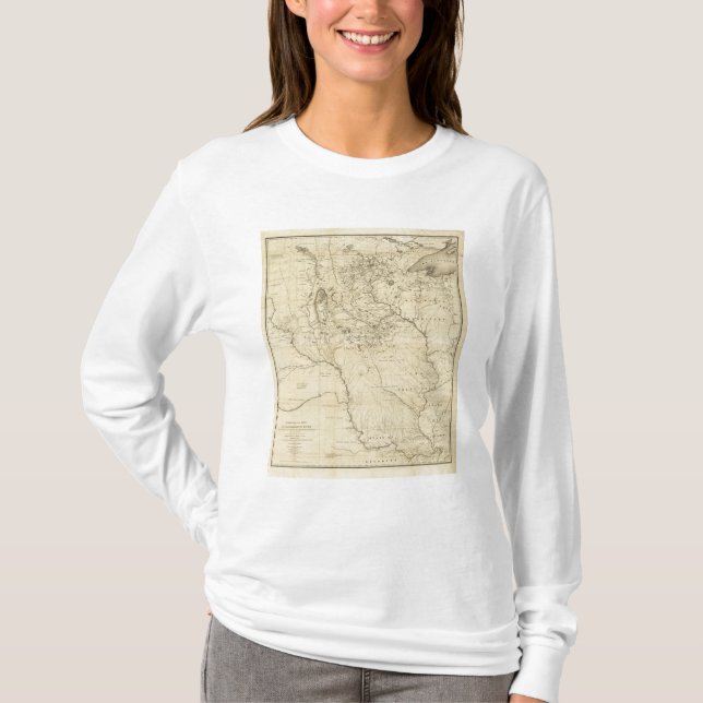 Camiseta Bacia Hydrographical do rio Mississípi (Frente)