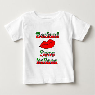 Camiseta Baciami Sono Italiana (beije-me, sou italiano)