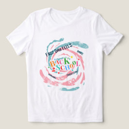 Camiseta Back 2 School First Day Sente Livros Frescos