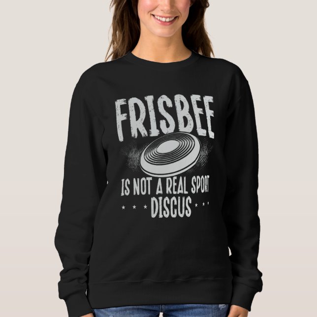 Camiseta Back Frisbee Is Not A Real Sport Discus Ultimate F (Frente)