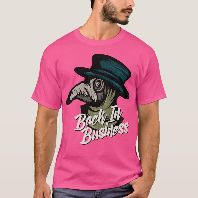 Camiseta Back In Business 2020 - Plague Doctor (Frente)
