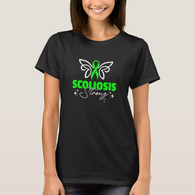 Camiseta Back Surgery Recovery Scoliosis Awareness  4 (Frente)