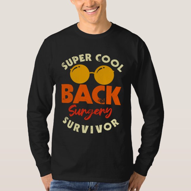 Camiseta Back Surgery Survivor Spinal Recovery Awareness (Frente)