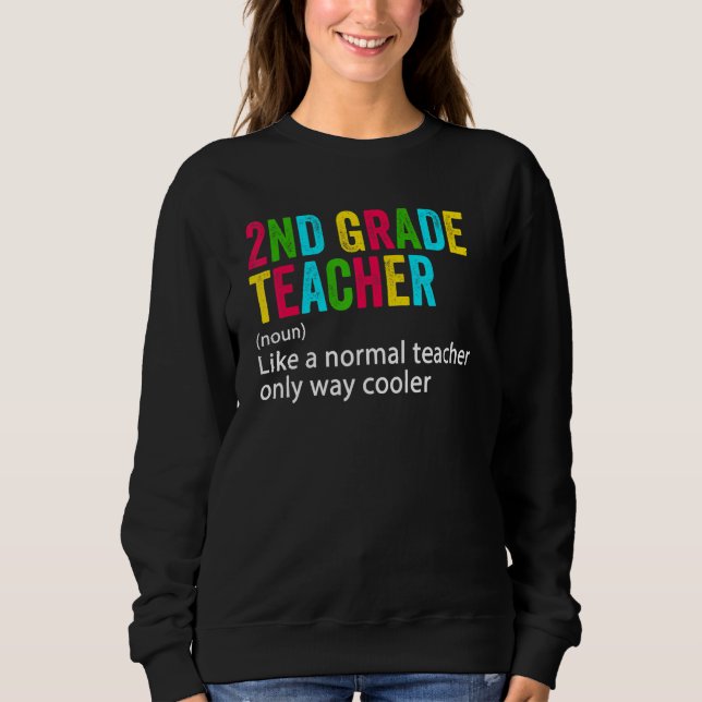 Camiseta Back To School 2nd Grade Teacher Team  Definition (Frente)