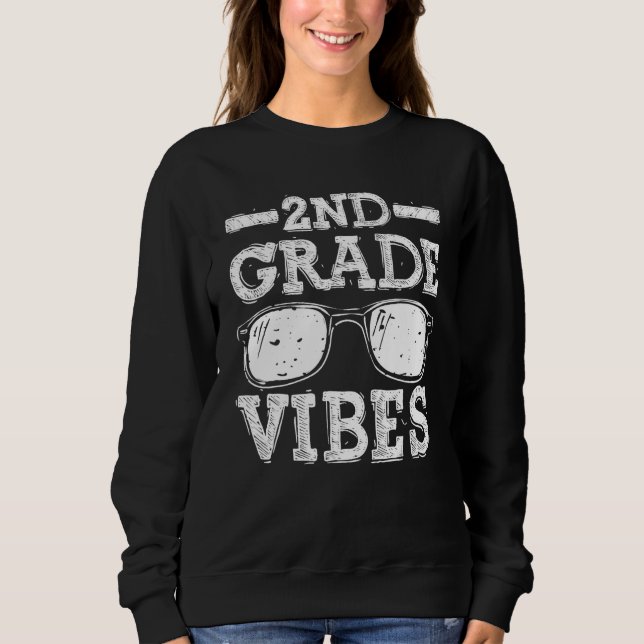 Camiseta Back To School 2nd Grade Vibes  First Day Teacher  (Frente)
